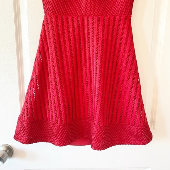 ASOS Red Back Cut Out Mini Dress Christmas Party - Picture 5 of 12